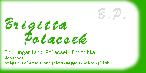 brigitta polacsek business card